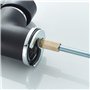 IBERGRIF M22105B Mitigeur Évier avec Bec Haut, Robinet de Cuisine, NOIR