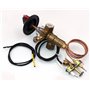 METER STAR 100000BTU LPG/NG Brûleur pilote de soupape d'admission de cuisinière à gaz avec thermocouple M10 x 1 de 0,9 m et fil 