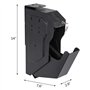 VEVOR Coffre-Fort de Pistolet Biométrique en Acier - Empreinte Digitale, 2 Clés, Doublure en Mousse - Pour Armes à Feu, Usage Do
