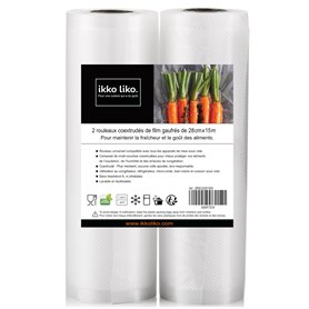 Rouleau de film sous vide alimentaire 28 cm x 15 m Sac sous vide alimentaire Rouleau sac sous vide alimentaire Rouleau sachet so