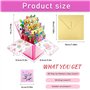 Mother's Day Pop up Card avec enveloppes