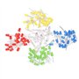 1000pcs Diodes LED, Diode Électroluminescente, Diodes Électroluminescentes à Tête Ronde de 5mm Assorties,1000 pièces blanches.