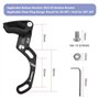 STCRERAG Guide de Chaîne Vélo en Alliage d'Aluminium Chaîne Guide Direct Mount Anti-déformation Guide de Chaîne à Montage Direct