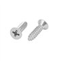 sourcing map M3.9x16mm 316 acier inox vis Cruciforme tête plate vis autotaraudeuses 50Pcs