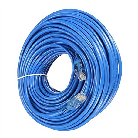 Link-e : Cable Reseau Ethernet RJ45 50m Cat.6 Qualité Pro Haut Débit Connexion Internet Box TV PC Compatible Console PS4 PS3 Xbo