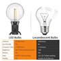 eisaro 19M Guirlande Guinguette Étanche LED Guirlandes Lumineuse Extérieure 30+3 Ampoules G40 Raccordable Décoration pour Annive
