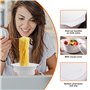 HEKOBAG 3 Pièces Cuiseur Vapeur Micro-Ondes avec Couvercle 2400/1600/900ml Cuiseur Vapeur Micro-Ondes pour Cuisine de Cuisson Va