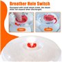 HEKOBAG 3 Pièces Cuiseur Vapeur Micro-Ondes avec Couvercle 2400/1600/900ml Cuiseur Vapeur Micro-Ondes pour Cuisine de Cuisson Va