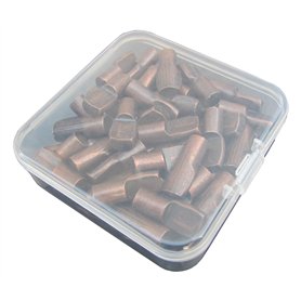 Lot de 60 taquets plats de 6 mm