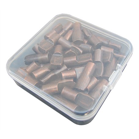 Lot de 60 taquets plats de 6 mm