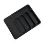 EMSMIL Range-couverts extensible - Organiseur de couverts amovible - Insert à couverts réglable en plastique - Pour cuisine