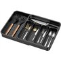 EMSMIL Range-couverts extensible - Organiseur de couverts amovible - Insert à couverts réglable en plastique - Pour cuisine, tir