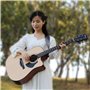rayzm sangle de guitare et basse en doublure daim, ceinture de qualité en cuir véritable pour guitare acoustique/électrique ou b