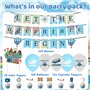 Kit Décoration Fête Voyage Bannière Let the Adventure Begin Ballons Topper Gâteau Cupcake Accessoires Anniversaire Aventure Déco