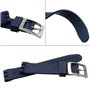 Boucle en acier inoxydable plaqué argent bracelet en caoutchouc de silicone étanche