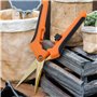 2 Pcs Sécateurs de Jardin avec Lames Courbes revêtues de Titane, Sécateurs et Ciseaux de Jardinage, Cisaille à Bonsai pour la Pl