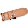 QRKPVHD Trousse Ecole 2 en 1 en Silicone Souple Kawaii - Porte-Plume, Fermeture Eclair en Silicone, Pochette de Stylo, Étui pour