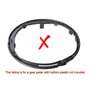 The Tuning-Shop Compatible avec Soufflet de Levier de Vitesse pour Fiat 500 2007-2018 Cuir Noir avec Coutures et Broderies Rouge