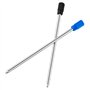 24 Pièces Recharges de Stylo à Bille pour Stylets Diamant Cristal, 2,75 Pouces (Encre Noire et Bleue)