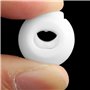 sourcing map 8PCS Arrêt de Cordon Verrous de cordon Plastique Monotrou Design Bascule Bouchon Ajustable Serrure Blanc