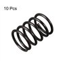 15mm Libre Longueur Ressort Acier Noir 10Pcs
