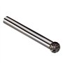 sourcing map Fraise Rotative Lime en carbure de tungstène à double coupe Tige de 6 mm et diamètre de tête de 8mm