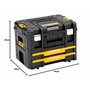 DeWalt - Caisse A Outil Transportable Coffret Kit Combo TSTAK Box Avec Modules II + IV - DWST1-70702 - Boite A Outils Vide Multi