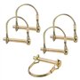 INCREWAY Lot de 5 goupilles de verrouillage en zinc de 6 mm pour tige de verrouillage carrée pour piste de ferme et pelouse