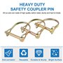 INCREWAY Lot de 5 goupilles de verrouillage en zinc de 6 mm pour tige de verrouillage carrée pour piste de ferme et pelouse