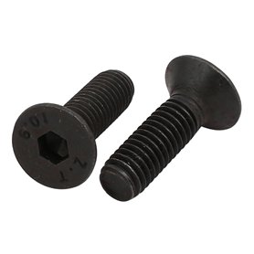 sourcing map 2pcs M6x20mm Vis à Filetage Gauche Tête Fraisée Six Pans Creux Boulon Fixation DIN7991