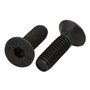 sourcing map 2pcs M6x20mm Vis à Filetage Gauche Tête Fraisée Six Pans Creux Boulon Fixation DIN7991