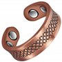 Bague en cuivre magnétique Femmes/Hommes réglable en Bonne santé (CPR-0935) (Longueur 60mm)