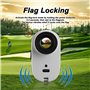 Télémètre de golf avec pente de 1 200 mètres de distance laser avec verrouillage des vibrations de mât de drapeau, grossissement