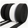 kaiyaya Lot de 2 Elastique Couture 30mm X10m Bande Élastique Couture Blanc et Noir Ruban Elastique Large Couture Couture D'élast