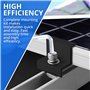 KAIYAYA Fixation Panneau Solaire,4 Pièces Support Panneau Solaire Kit Solaire kit Fixation Solaire en Z pour Photovoltaïque Camp