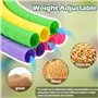 KAIYAYA Ensemble de Cerceaux Colorés,Conception Détachable a 7 Sections Cerceau Hula Fitness Hoop pour Enfants,Entraînement Phys