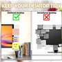 KAIYAY 2 Stück Computer Monitor Memo Board Computer Nachrichtentafel Transparent Acryl Message Board, Kreative Computer-Haftnoti