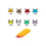 KOLACEN Kit assorti de fusibles de type lame à profil bas pour camion de voiture automobile 5 10 15 20 25 30Amp (paquet de 60)