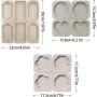 moules à cire florale réutilisables de différentes formes en silicone pour b