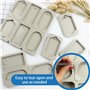 Lot de 3 moules en résine avec trous de suspension, moules à cire florale réutilisables de différentes formes en silicone pour b