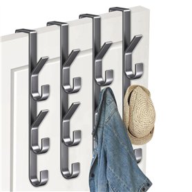 YTSMFL Lot de 4 crochets de porte verticaux robustes pour accrocher manteaux