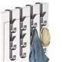 YTSMFL Lot de 4 crochets de porte verticaux robustes pour accrocher manteaux