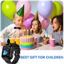 Olivfant Montre Connectée pour Enfant, étanche, avec Tracker, écran Tactile HD, Jeux, Réveil SOS, Caméra, Montre-Bracelet Numéri