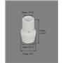 RIVERWELD MIG MAG Buse Diffuseuse Gaz en Céramique 014.0023 pour torche de soudure 36KD MB36 CO2 10 pièces