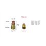 RIVERWELD Corps de Collet Diffuseur Gaz Compact 17GL116 10N23S Coupelles-Buses en Quartz Transparent #10 Électrode tungstène 2% 