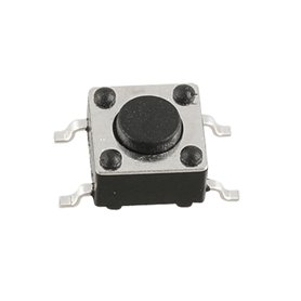 sourcing map 10Pcs Momentané Tact Tactile Poussoir Bouton Interrupteur En surface Monté Appareils PCB 4 Pin 6 x 6mm x 4.3mm