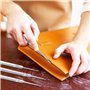 CODIRATO Kit Outils de Couture en Cuir DIY Cuir Kit Outils en Acier Inoxydable Outils Travail du Cuir pour DIY Artisanat Rainure