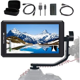 Feelworld F6 + Batterie + Chargeur de Batterie + Cordons Micro et Mini HDMI 5