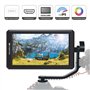 Feelworld F6 + Batterie + Chargeur de Batterie + Cordons Micro et Mini HDMI 5,7 Pouces FHD IPS sur caméra 4K Moniteur HDMI avec 
