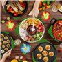 107 Pcs Hawaïenne Luau Table Jupe Set de Décoration，Kit de Décoration de Fête Hawaïenne，Décorations de Fête Hawaïennes，Couronne，